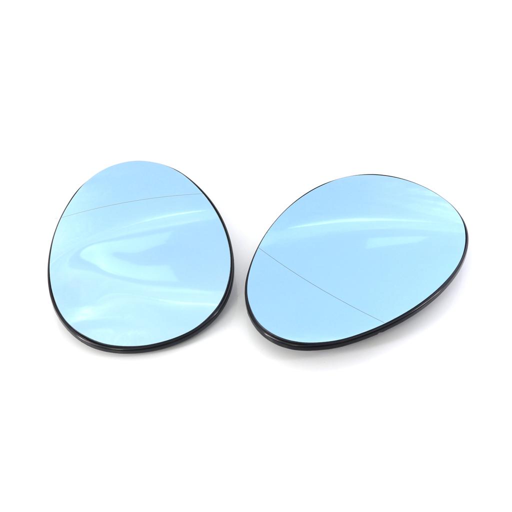 Blue Side Rearview Mirror Glass Lens Heated For MINI ONE/COOPER COUNTRYMAN R55 R56 R57 R58 R59 R60 R61 51162755625