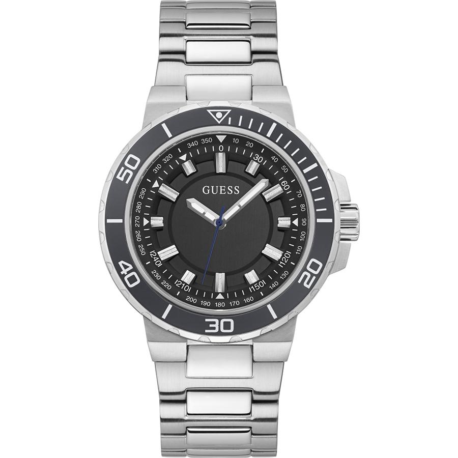 

The Guess Men s Quartz Watch Features A Stainless Steel Strap, A Stainless Steel Case, And A Waterproof Quartz Movement For Daily Gatherings GW0426G1