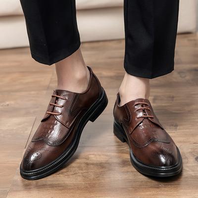 Men's Formal Leather Shoes Classic Retro Design Style Party Outdoor Wedding Leisure Business Walking Men's Hot Sales Shoes 38-45