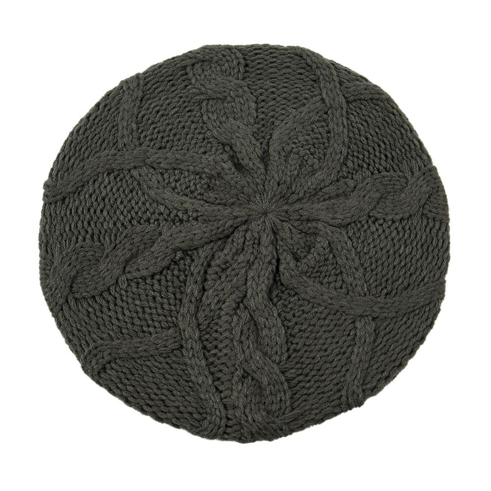 

Винтажный берет художника, эластичный вязаный берет, модный французский берет, весенне-осенний женский головной убор серый