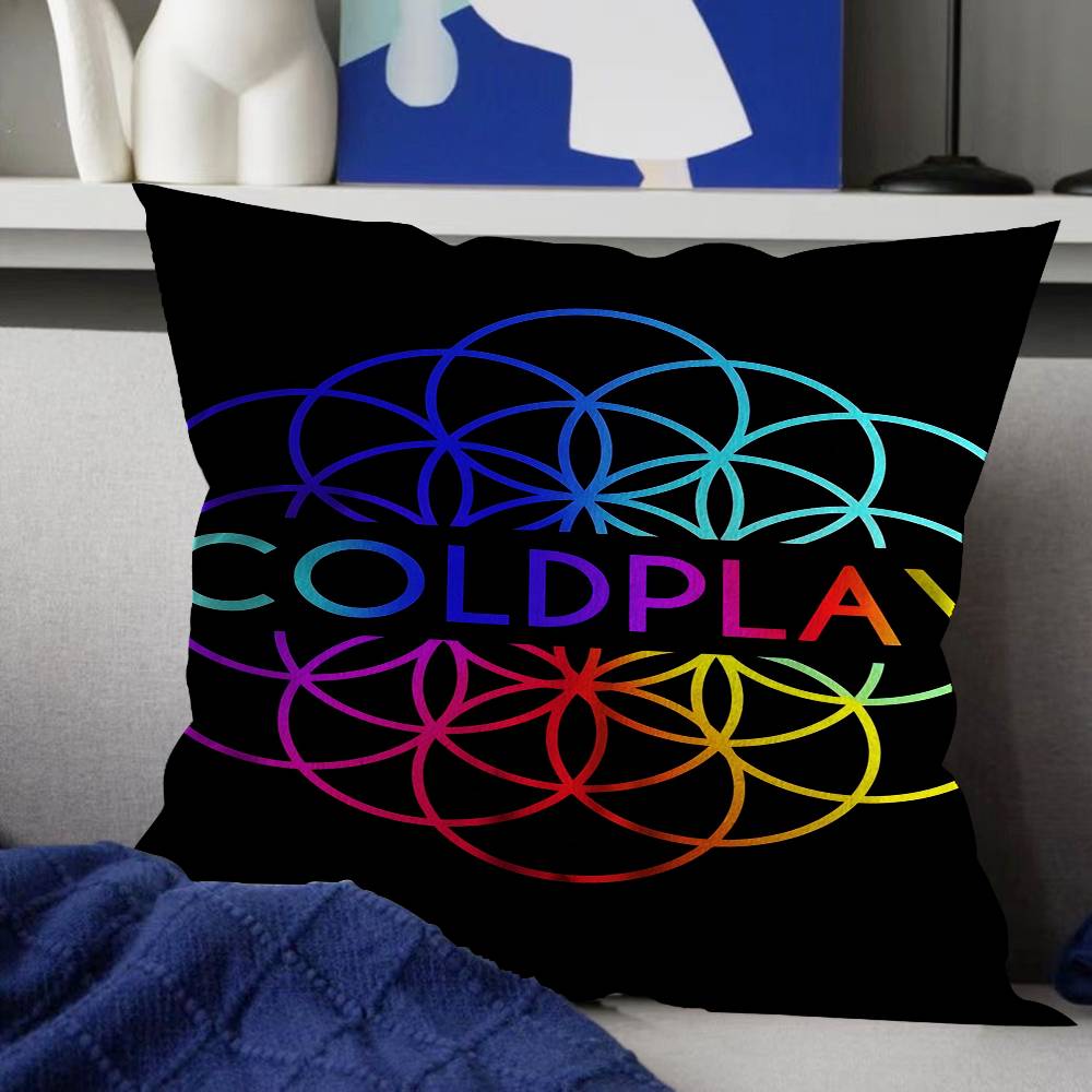 C-Coldplay Band Pillow Gift Home Office Decoration Pillow Bedroom Sofa Car Cushion CoverPillow Case