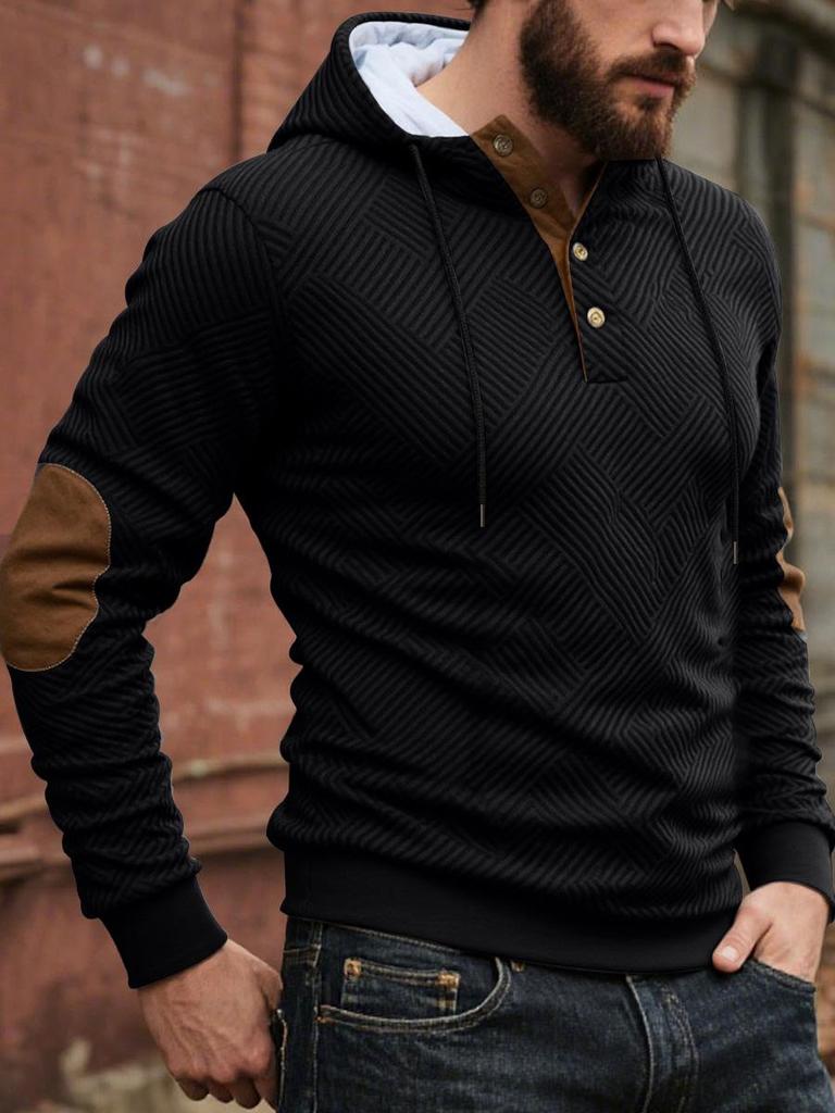 Men's Trendy Loose Hooded Casual Pullover Sweatshirt