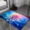 Three Dimensional Flower Diatomite Bathroom Diatomite Floor Mats Anti-slip Footwear Absorbent To Bathroom Carpets