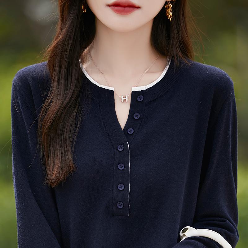 Cashmere genser for kvinner Qinghe cashmere 50 % ull 50 % silke Dame høst og vinter kashmir genser myk og varm