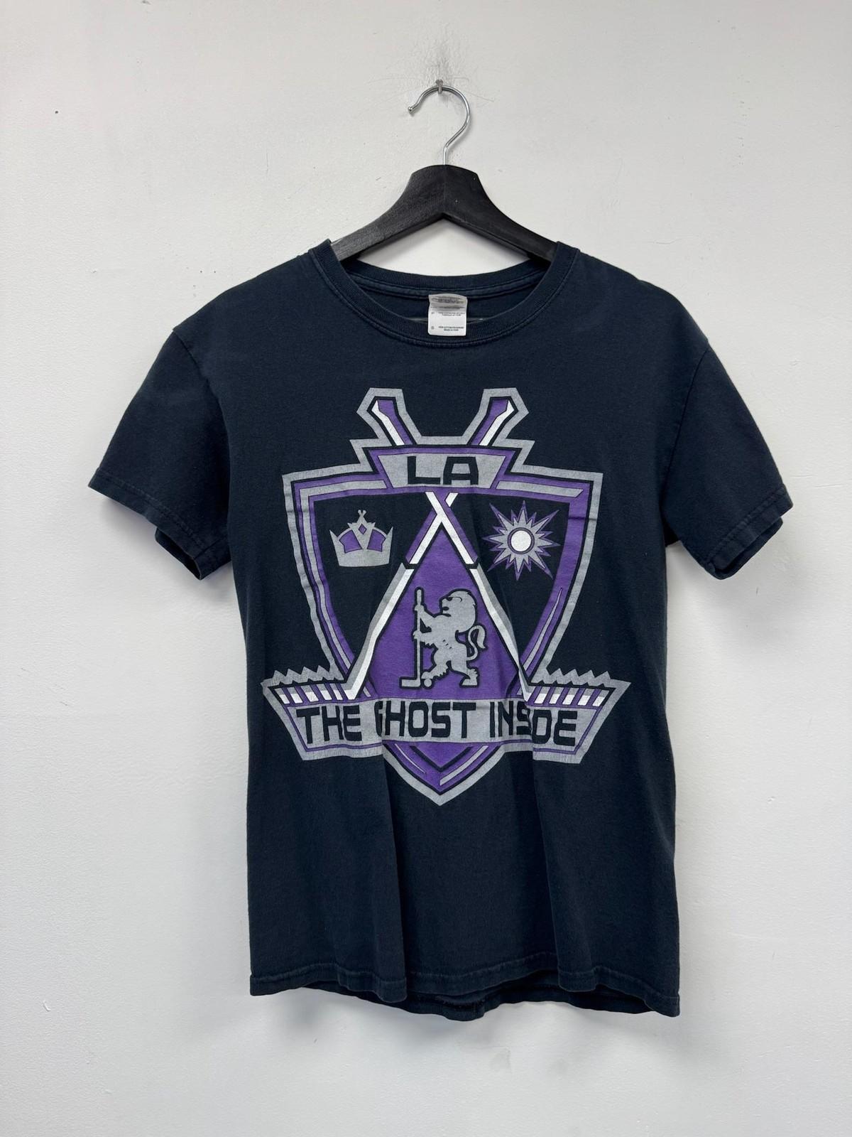 The Ghost Inside Band Mens Small Black Gildan LA Hockey Graphic Tee Music Unisex T-Shirt S