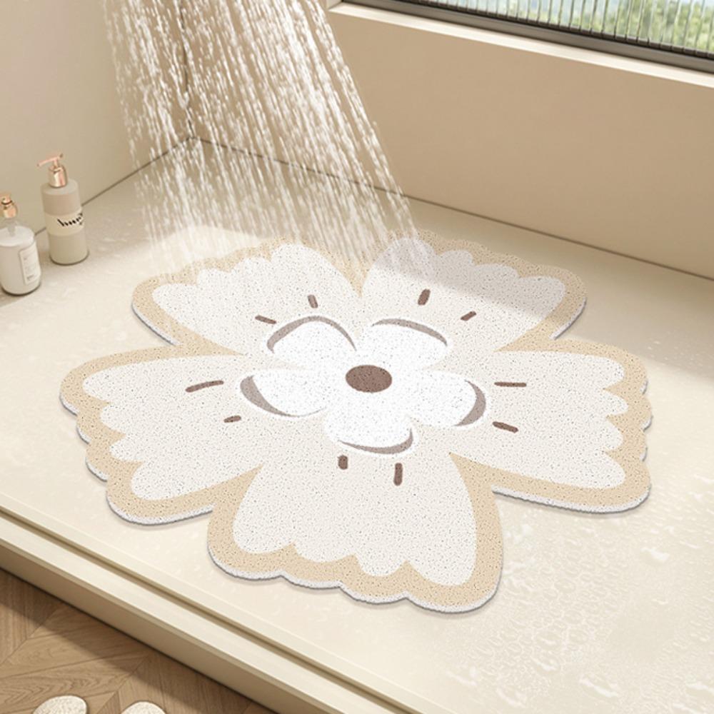 

PVC Bathroom Rug Non Slip Doormat Home Decoration Floor Mat Shower