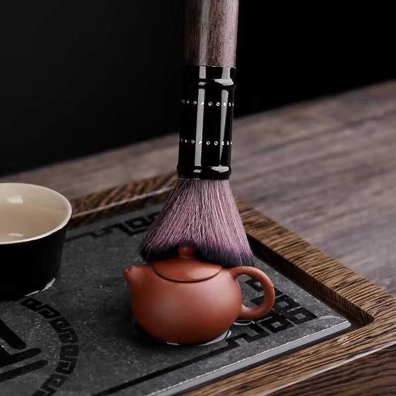 Mini Zisha Pocket-Sized Fingertip Teapot: Xi Shi Style, Kung Fu Tea Set Ornament.