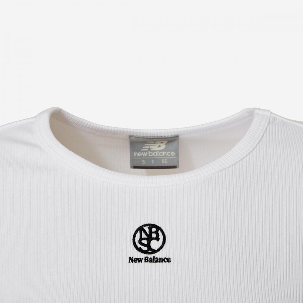 New Balance Women S Summer Ribbed T ShirT  Slim fiT  Nbnee2w502   39  Ivory