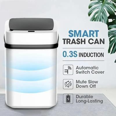 Kitchen Trash Bin Bathroom Touch Trash Can In The Toilet Smart Garbage Bucket Waste Bins Dustbin Smart Trash Can Kitchen