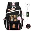 Kapibara fun peripheral printing new schoolbag cute cartoon primary and secondary school students spine backpack
