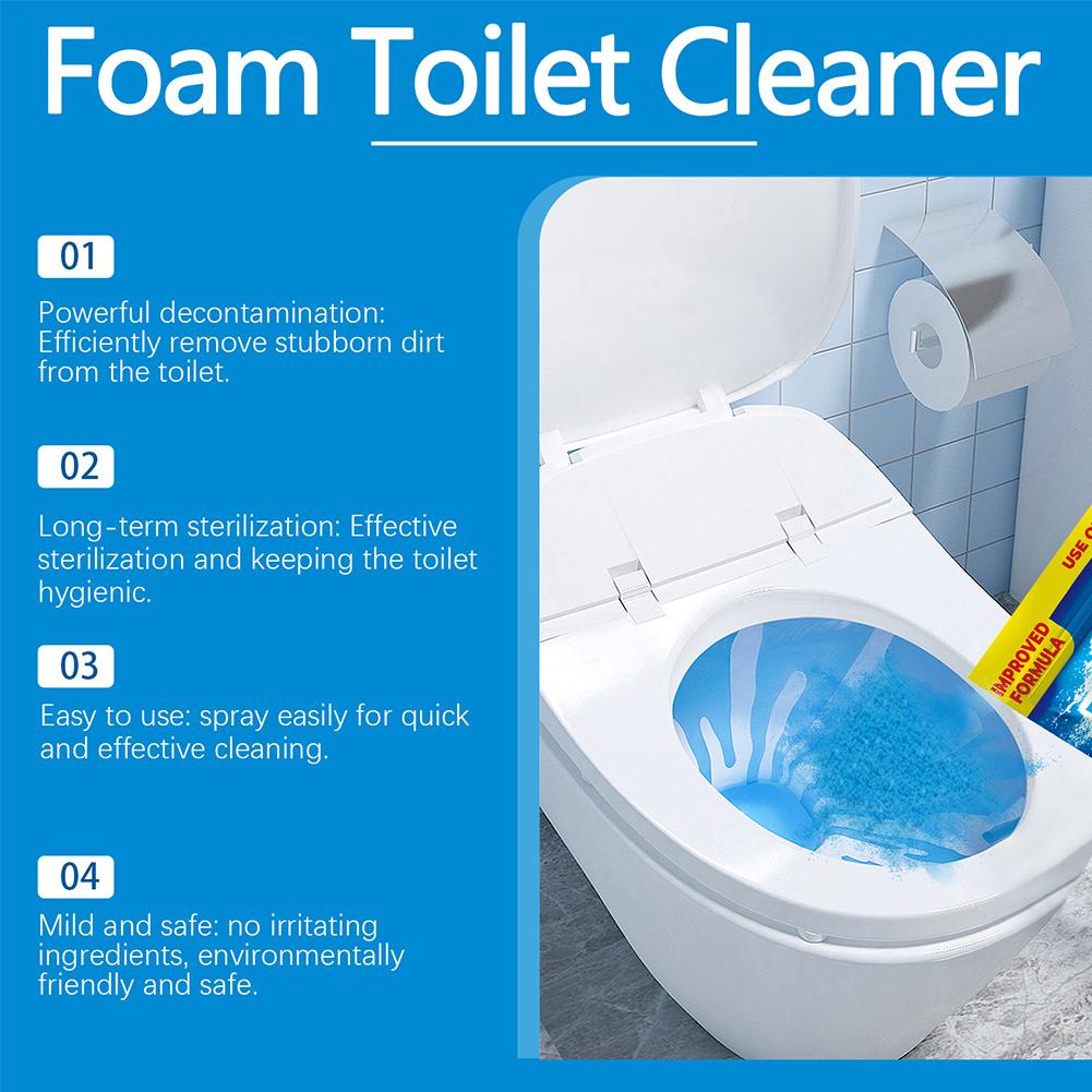 1/2/3PCS Foam Toilet Bowl Cleaning Powder Toilet Cleaner Stubborn Limescale Cleansing Powder Household Deodorization Cleaning