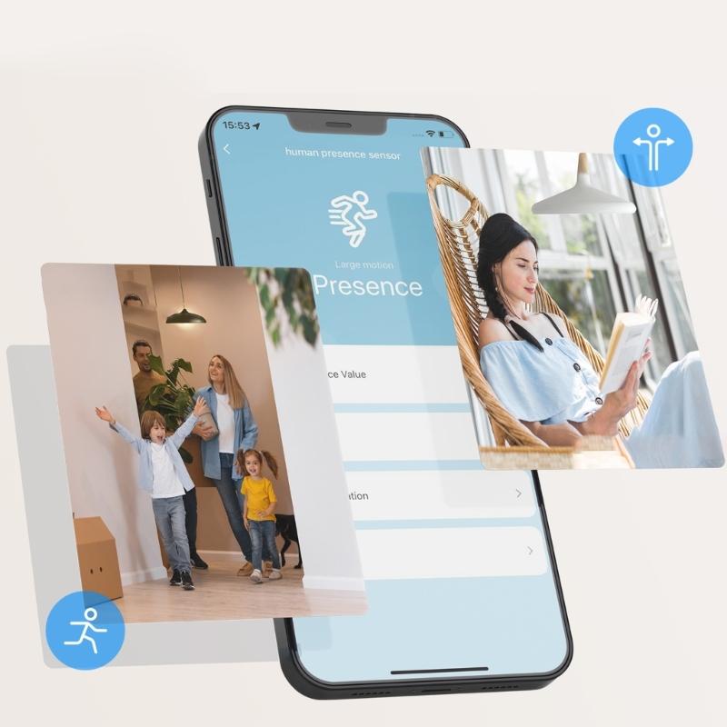 Intelligents Human Presences Sensors Battery Power Portable Accessory for Enhances Home and Office Supplies Security