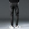 Jeans Men's Trendy Elastic Slim Fitting Small Straight Tube New Korean Version Men's Casual Long Pants