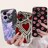 For Xiaomi Redmi 13 4G 5G Back Cover On Redmi13 5G Coque Funda Flower Butterfly Women Fashion Phone Case Liquid Silicone Shell