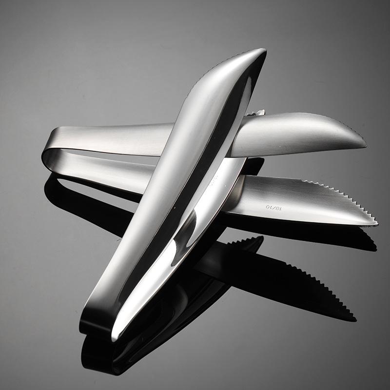 304 stainless steel short food clip bright sanded towel clip buffet heavy ice clip hotel tableware