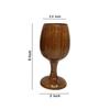 2er Set Holz Handgefertigtes Wein- oder Bierglas aus Holz Bierglas für Zuhause