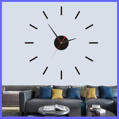 Creative Living Room Wall Clock, Nail Free, Silent DIY Clock, Minimalist Clock, Artistic Decoration, Wall Mounted Clock