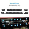 11/12/14pcs Dashboard Air Conditioner AC Button Heater Switch Cover For BMW 5 6 7 Series X5 X6 F10 F18 F06 F12 F01 F02 F15 F16