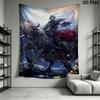 Elden Ring Land Wall Hanging Printed Fabric Blanket Decorative Tapestries for Bedroom Living Room Home Decor