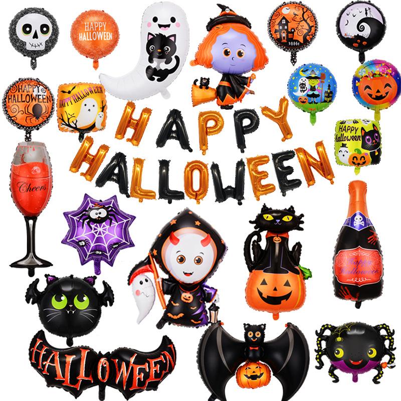 Halloween Party Aluminum Film Balloon Happy Halloween Happyhalloween Atmosphere Arrangement Alien