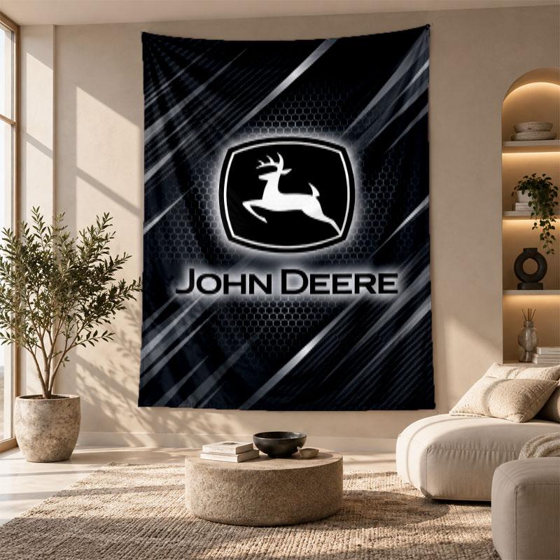 Dekoratives Wandbehang,John Deere Aufgedruckte Wandkunst, Leichter Wandbehang Für Schlafzimmer Hintergrund