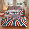 3pcs Blue Red Stars Stripes Bedding Set, Includes Without Pillow Inserts, Soft Comfortable Bedding Set,All-Season Use a0924020