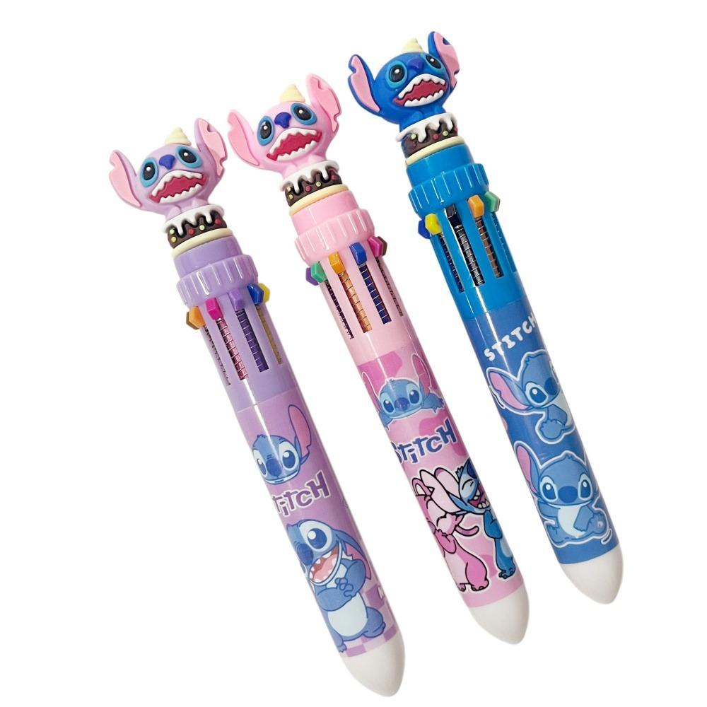Cute Three-Dimensional Cartoon Modeling 10-Color Press Multi-Color Pen Multi-Function Color Pen