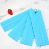 4pcs/set cream scraper PP Cream Smoother Pastry Icing Combs Spatulas DIY Baking Tools bakery accessories Cake Decorating Comb