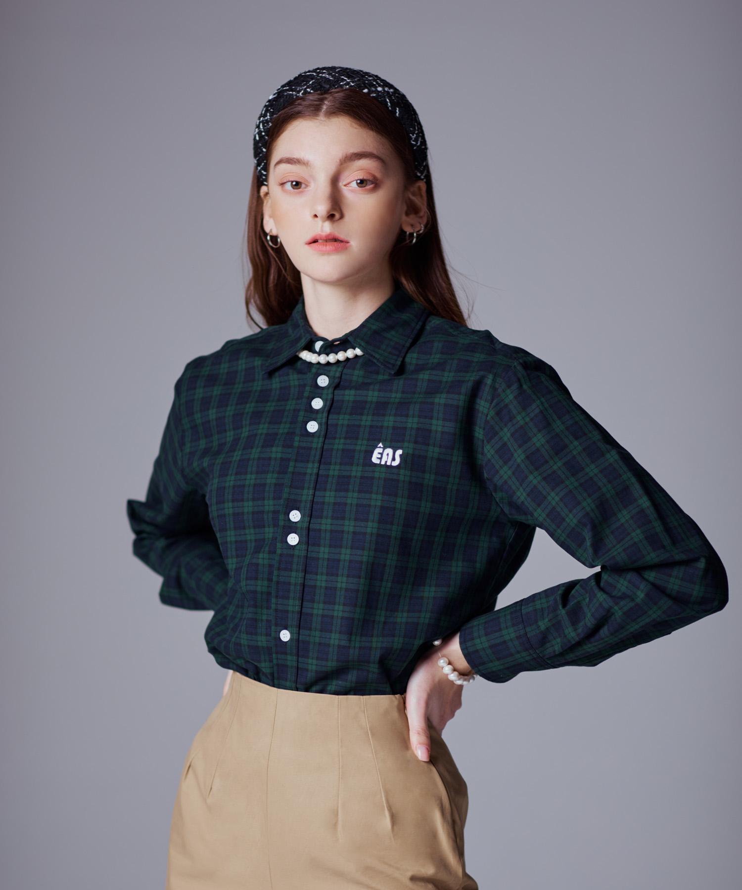 Etosome Eas Logo Shirt (Green Check)