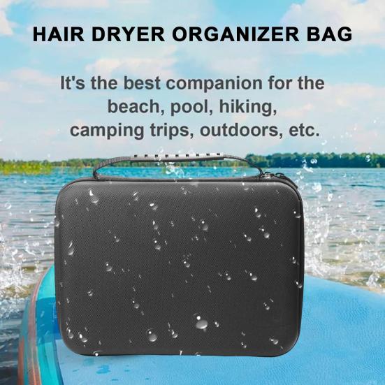 Hair Dryer Protection Bag Water-resistant Carrying Case with Top Handle Hair Dryer Organizer Bag Prevent Dirt Falling Bump for Dyson Hair Dryer