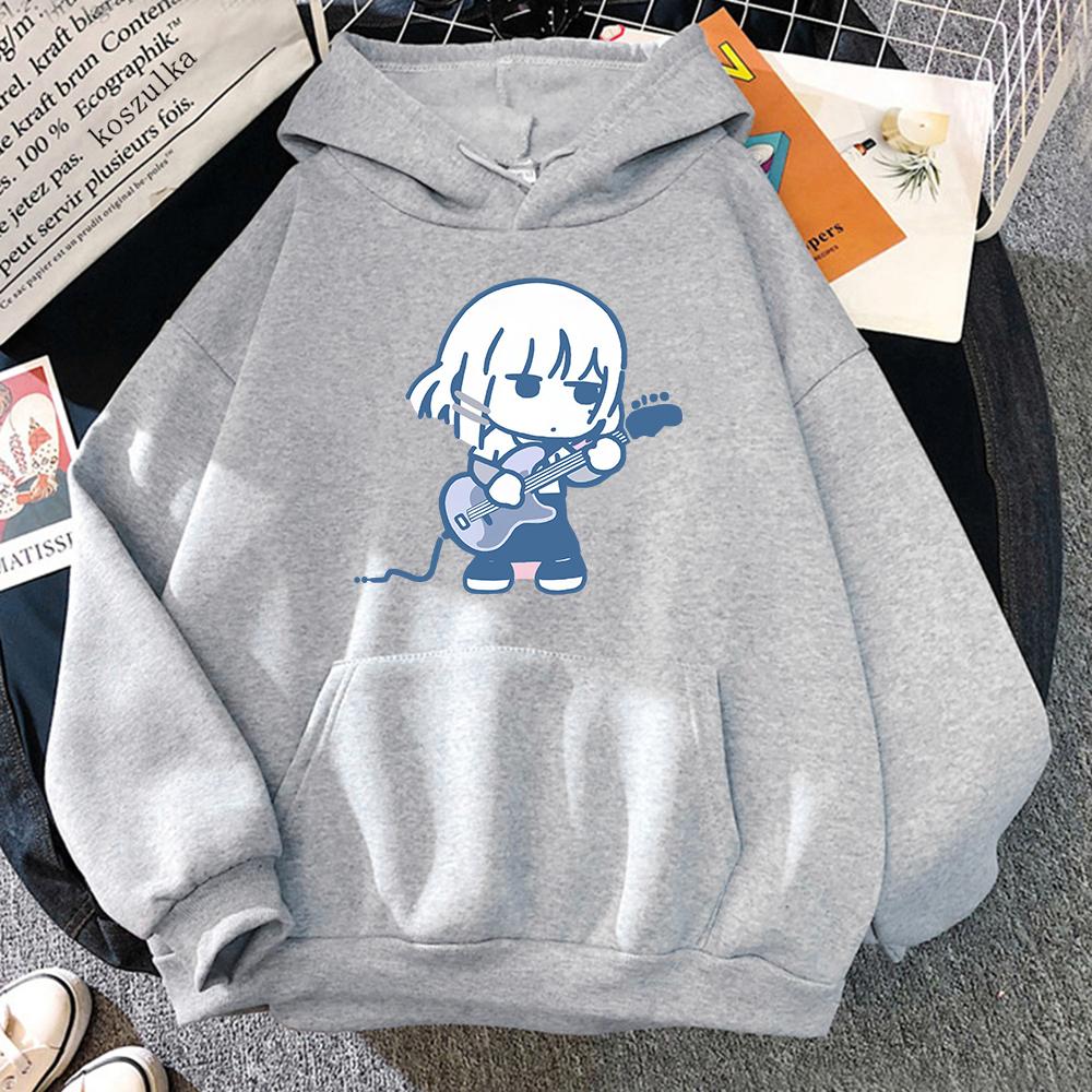 Bocchi The Rock Ryo Yamada Hoodie Women Aesthetic Anime Manga Hoodies Unisex Autumn Winter Cartoon Pullovers Sweatshirts Korea