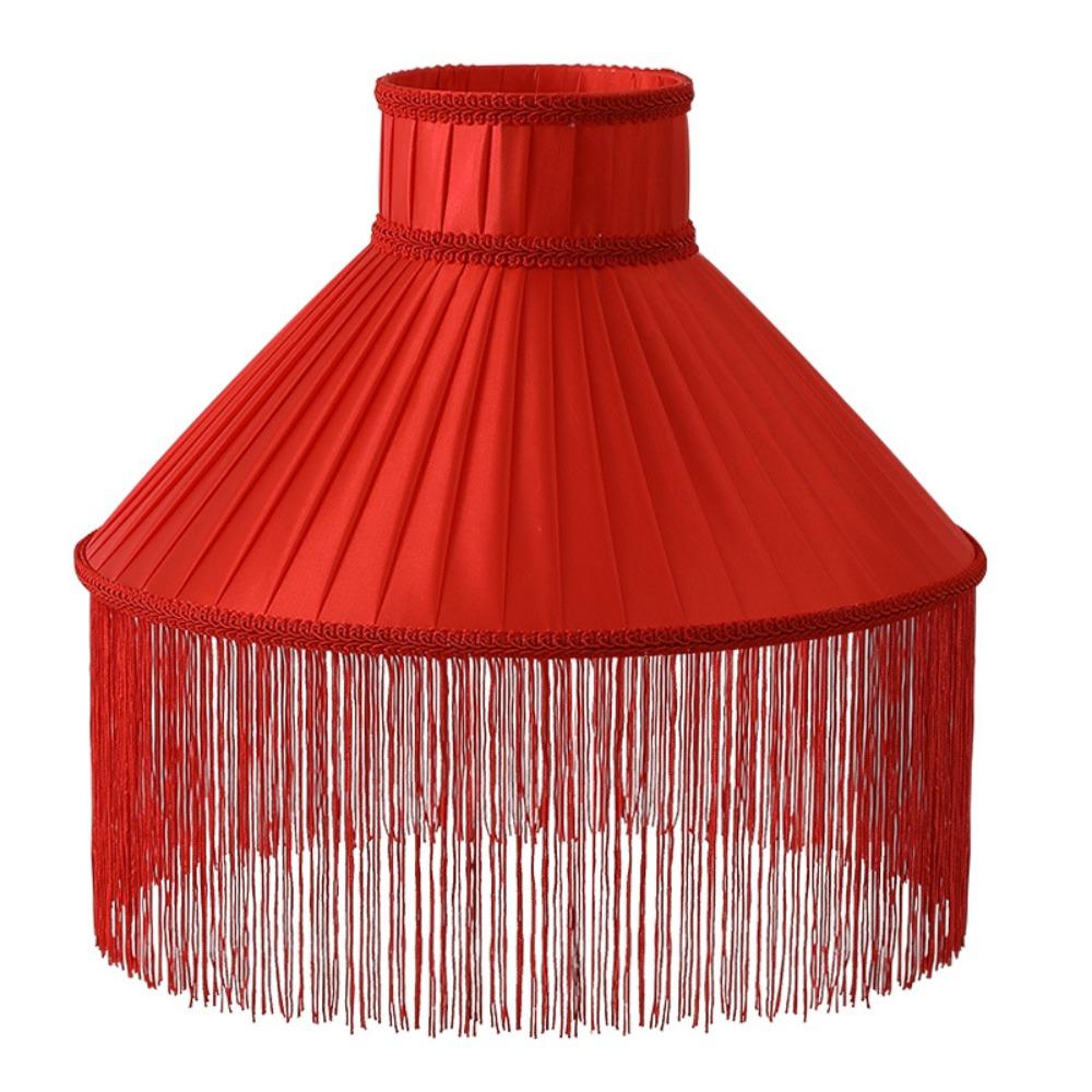 20CM 25CM 30CM Tassels E27 Lampshade European-style Retro Lampshade Fabric Lampshade Table Lamp