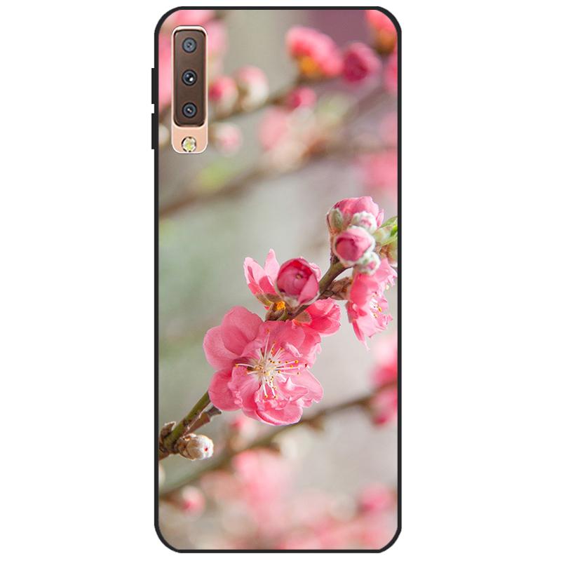 Cases For Samsung Galaxy A7 2018 Cover Silicon Color Phone Case Cover For Samsung A7 2018 A750 A750F 6.0 Inch Protective Shell