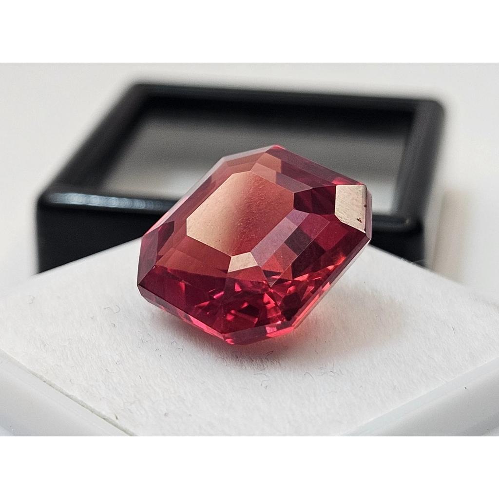 Stunning Natural Padparadscha Sapphire 11 Ct Asscher Cut Certified Gemstone