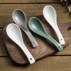 A Variety Of Colors, High-Value Small Spoon, Retro Style Solid Color Ceramic Spoon, Kitchen Household Small Spoon, Tableware Spoon