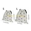 49MD Drawstring Bag Small Gift Portable Cosmetic Bag Drawstring Storage Bag Bows Makeup Bag
