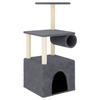 VidaXL Arbre à chat avec griffoirs en sisal gris foncé 109,5 cm 172060