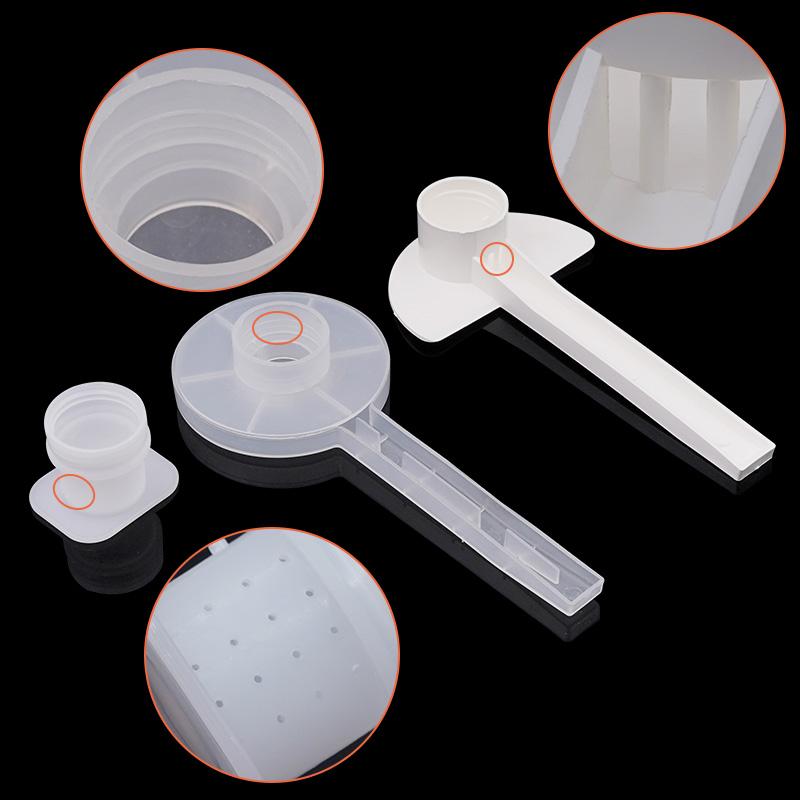 5/10/15/20Pcs Bee Feeder Honey Bee Feeders Drinking Water Waterer Watering Bees Tool White Bee Drinker Supplies Beekeeping Tools
