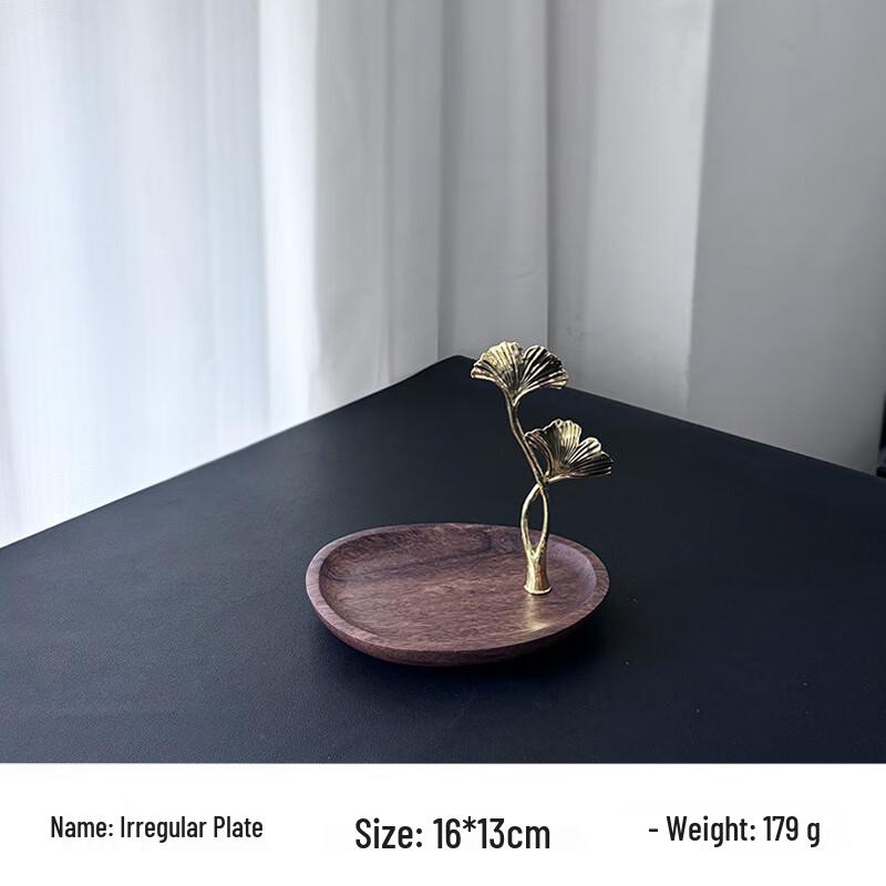 Walnut Wood Multi-Tier Dessert & Fruit Serving Plate Small