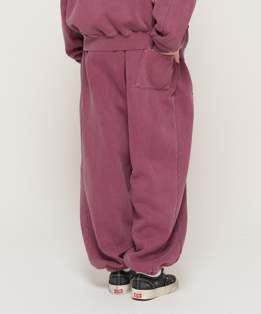 CARGOBROS Pigment-Dyed Training Jogger Pants (Burgundy)