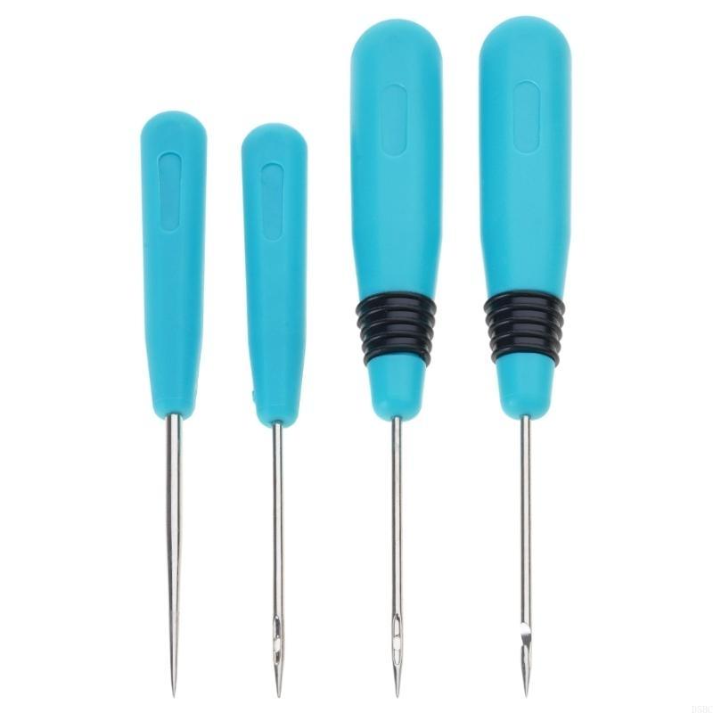 

4 Pcs Stitcher Sewing Awl Handmade Leather Tool Shoes Bag Repair Tool синий