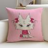 Lovely PPink KittenS Cushion Cover Pcs Linen Throw Pillow Covers x x Modern Home Decor
