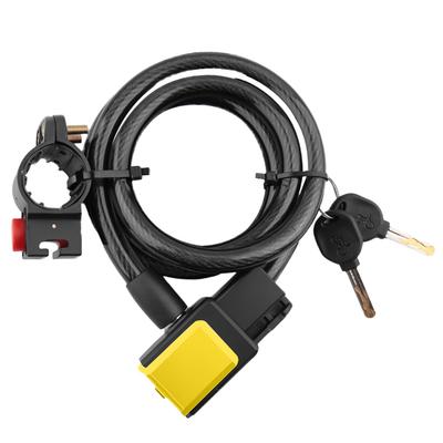 Câble de verrouillage pour vélo tout-terrain avec support de montage Serrure de sécurité portable Antivol Serrure universelle pour moto Accessoires pour vélo