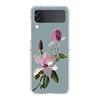 Art Flower Phone Case For Samsung Galaxy Z Flip 7 6 5 4 3 For Samsung Flip7 Flip6 Flip5 Shockproof Dustproof Hard Folding Cover