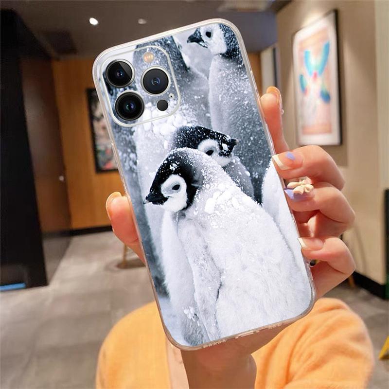 Phone Case For iphone 17ProMax Air 16 15 14 13 Pro Max 15 16 Pro 15Plus Cute Lovely Penguin