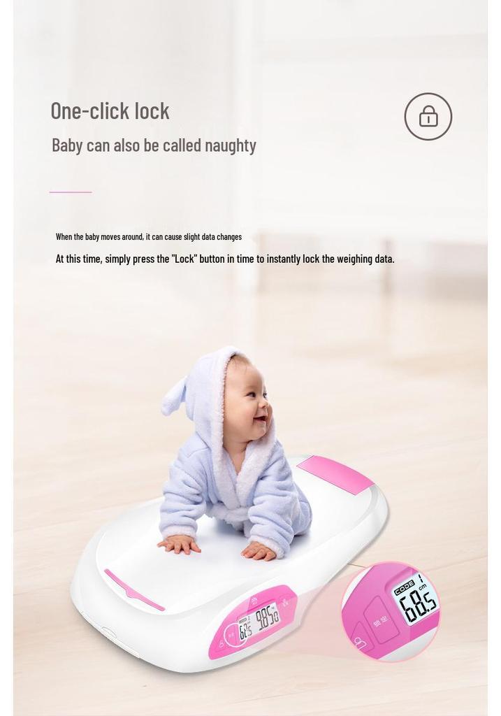 Xiangshan Smart Bluetooth Rechargeable Baby Scale - Electronic Height & Weight Scale for Newborns