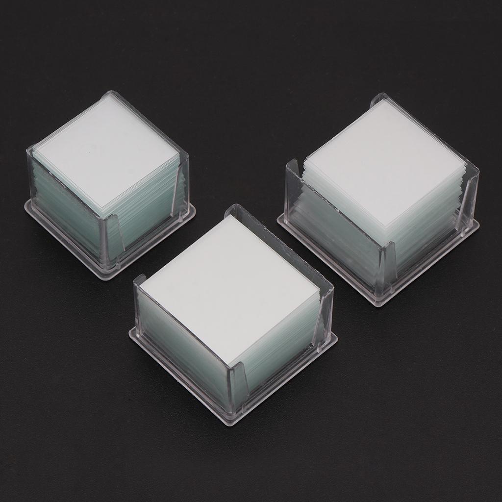 Vetrini Quadrati Trasparenti in Vetro Coprivetrini per Microscopio Vetrini Quadrati in Vetro per Microscopio Accessori per Strumenti Ottici