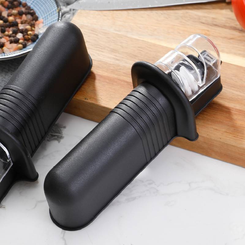 Kitchen Knife Sharpener With Dualsided Ceramic Stones For Home Use