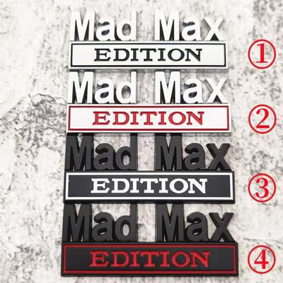 Etiqueta engomada del estilo del coche 3D Metal Chrome Mad Max Edition emblema insignia calcomanías accesorios para automóviles