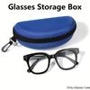 1PC Sunglasses Reading Glasses, Shock-Absorbing Glasses Case, Travel Zipper Glasses Case With Buckle